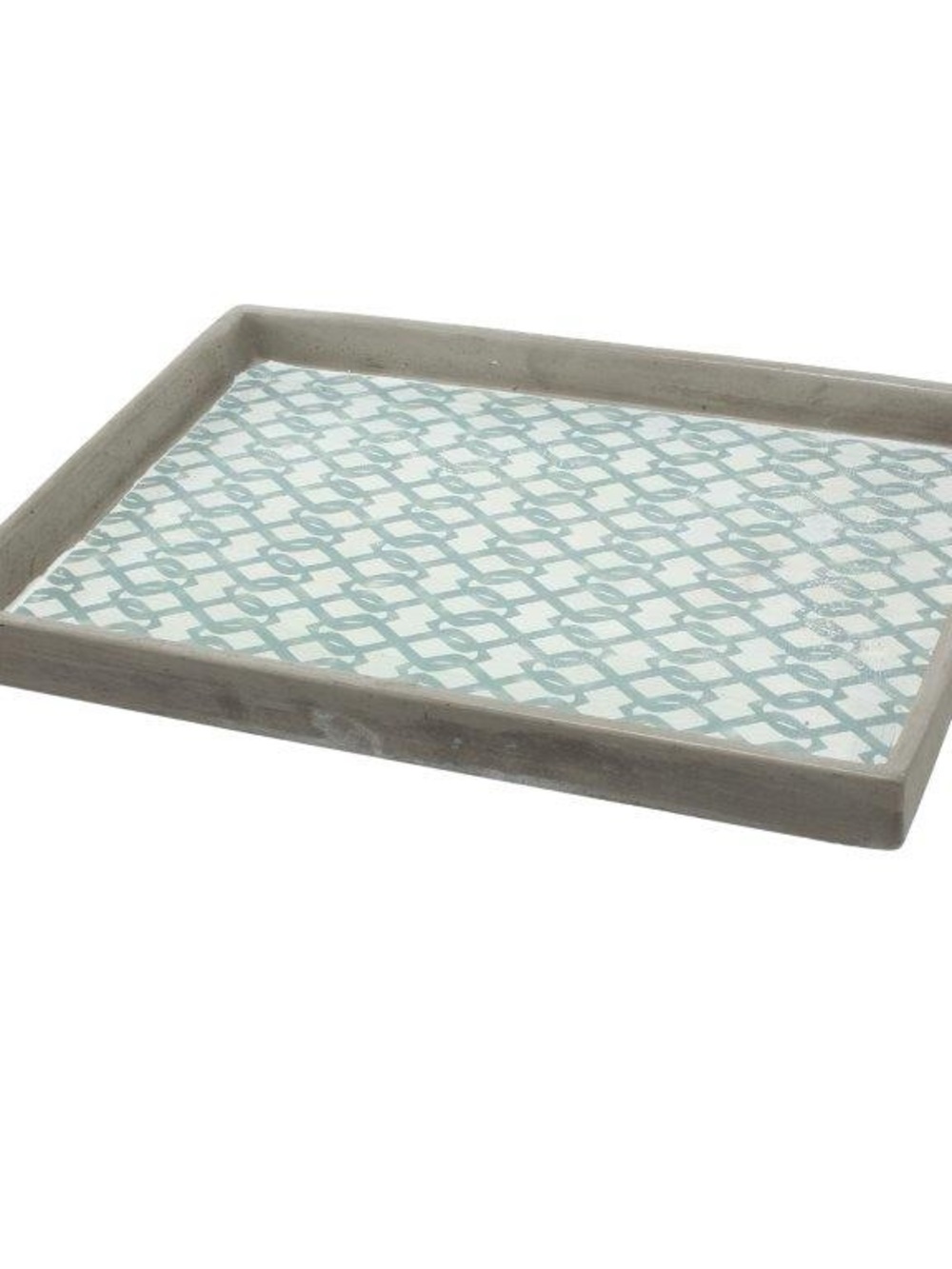 Winston Porter Decorative Gray Patterned Concrete Tray - Home Bath